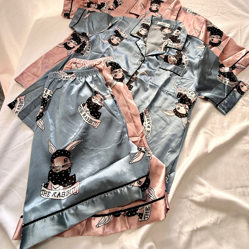 Gringas lingerie Conjunto Pijama Americano Curto Feminino Cetim | Toque Macio e Charmoso