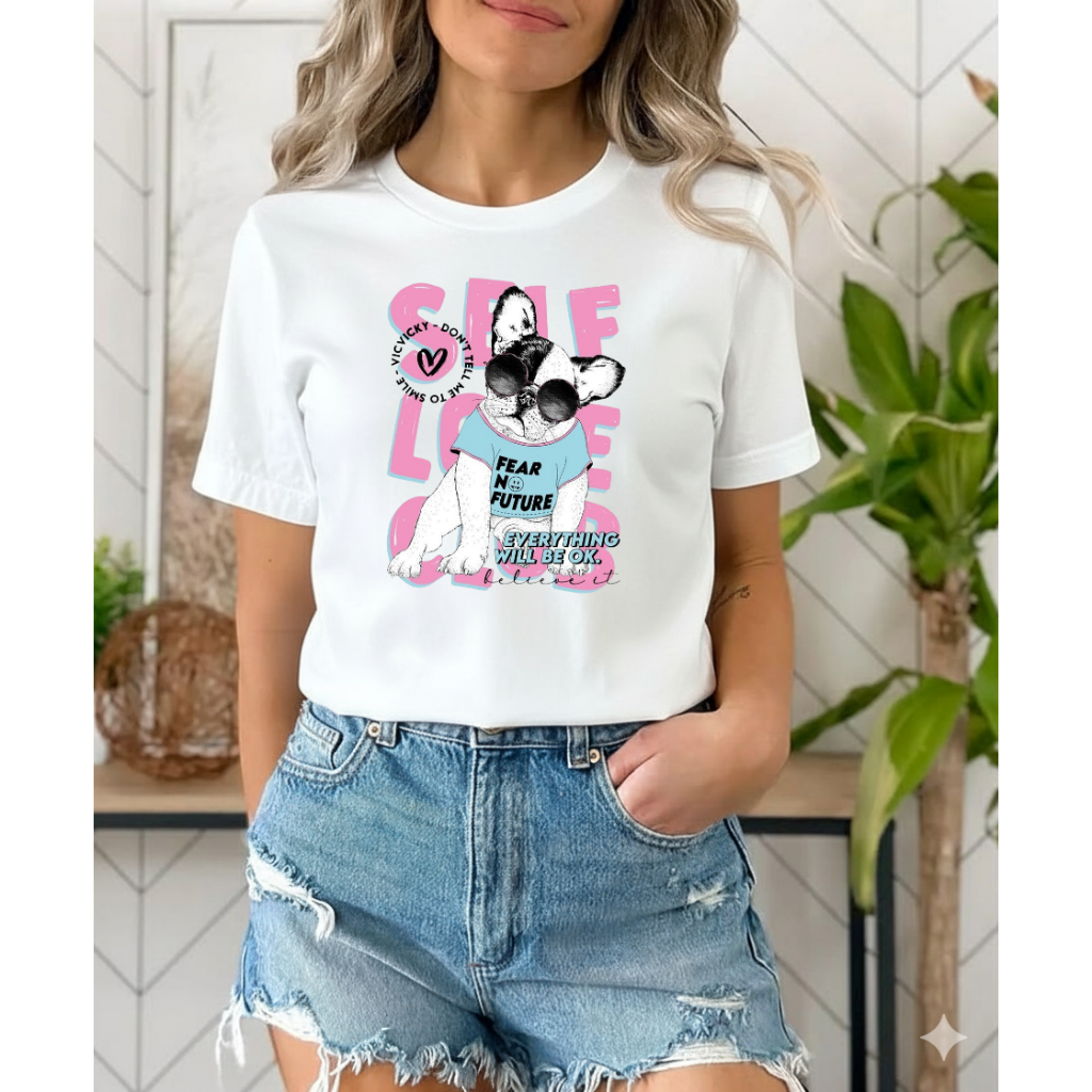 camiseta feminina algodão Estilosa  Algodão 30.1 tshirt estampada streetwear blusa verão Manga Curta  Gola Redonda