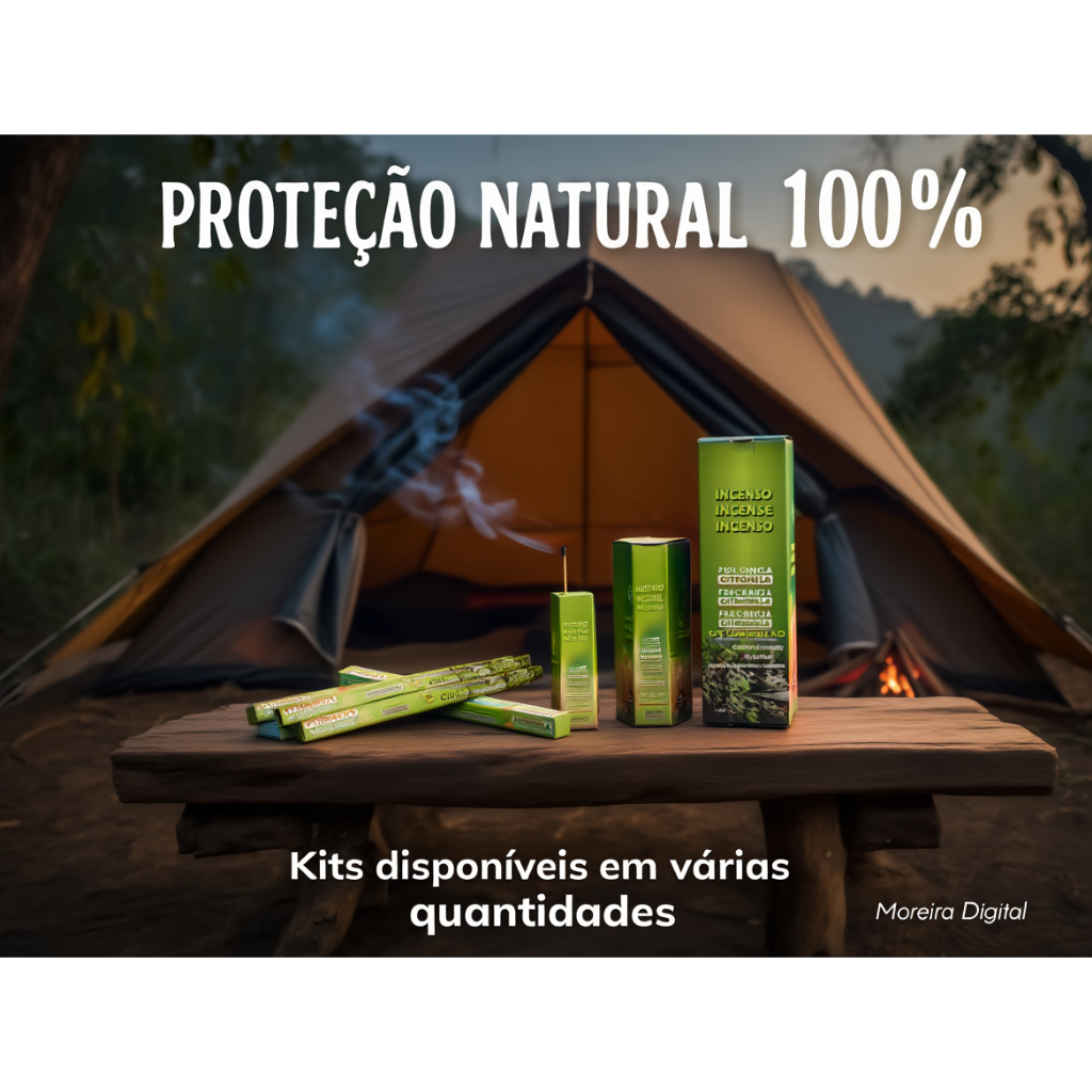 Imagem Incenso Citronela Repelente Afasta Mosquito Pernilongo Dengue - Escolha a quantidade