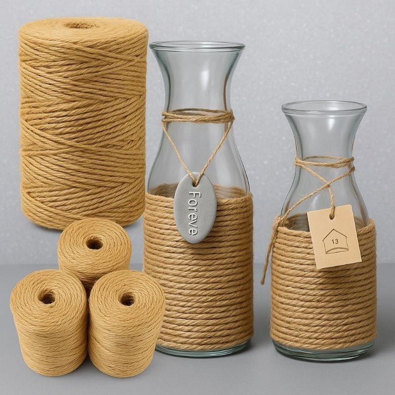 Fio de Sisal Natural 3mm – Rolo com 300 Metros - 100% Natural Rasado