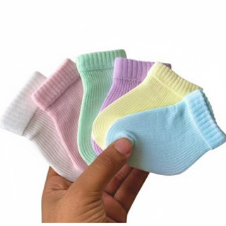 Kit 12 Pares de Meias Bebê RN Recem Nascido Essencial p/ Enxoval e Saída Maternidade 0  -9 meses em Oferta na Shopee