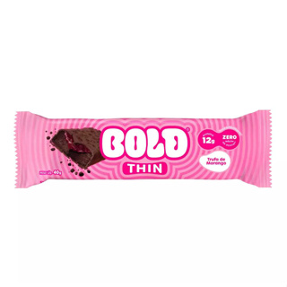 Barra de Proteína BOLD THIN Unidade 40g - Trufa de Morango em Oferta na Shopee