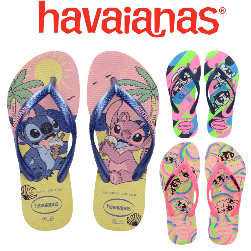 Chinelo Havaianas Infantil Kids Menina Personagens Original em Oferta na Shopee