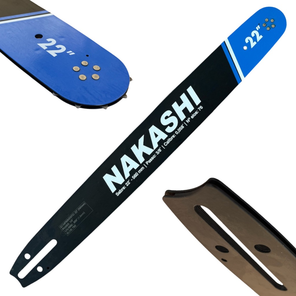 Saibro Sabre Nakashi Para Motosserras Husqvarna 38 Dentes 61/268/288/272/372/472