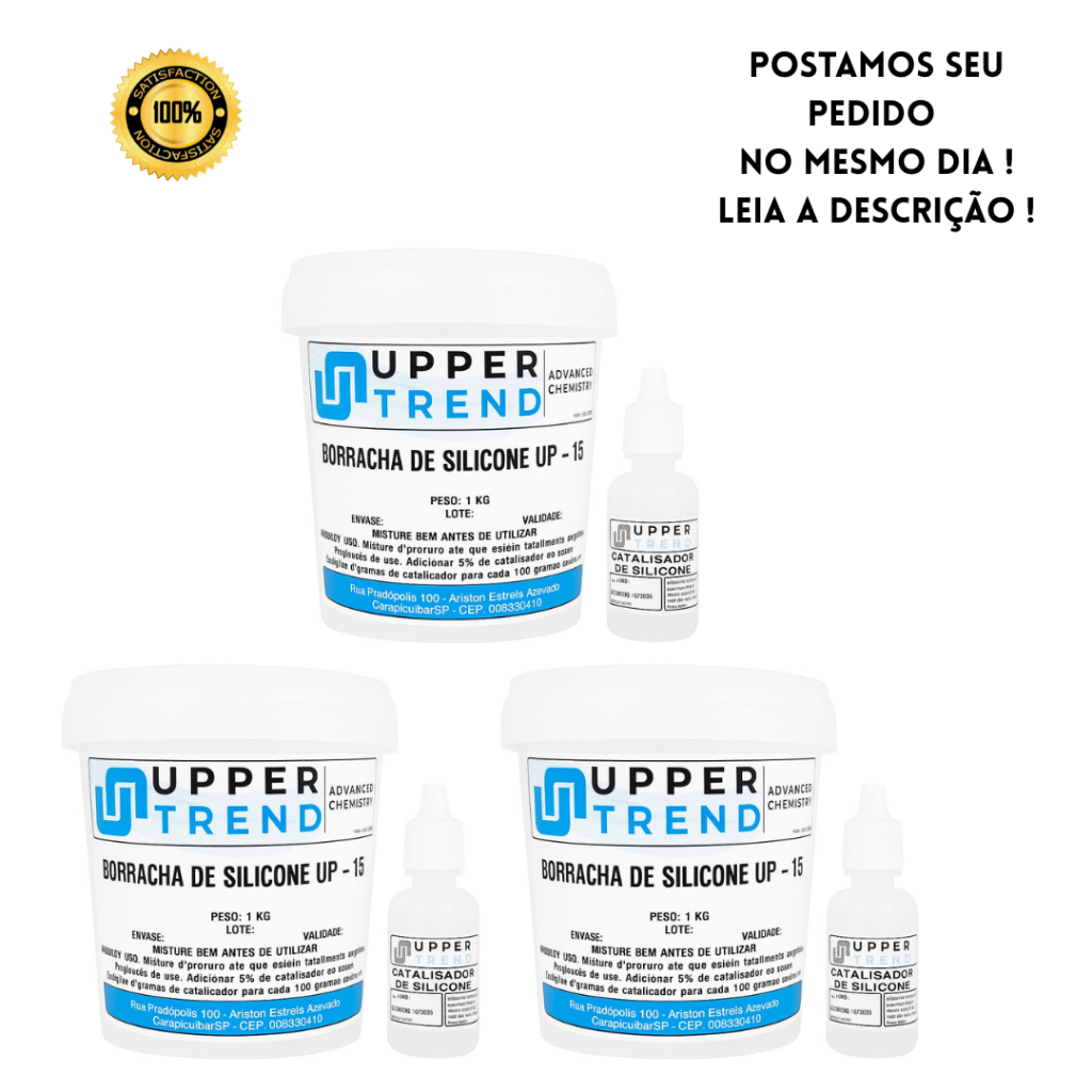 Borracha de Silicone Azul 3 kg + Catalisador 90 g | Alta Flexibilidade para Artesanato e Moldagem em Oferta na Shopee