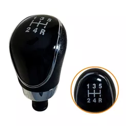 Manopla Câmbio Manual Ford Focus Hatch Sedan 2009 2010 2011 2012 2013 Preto Prata
