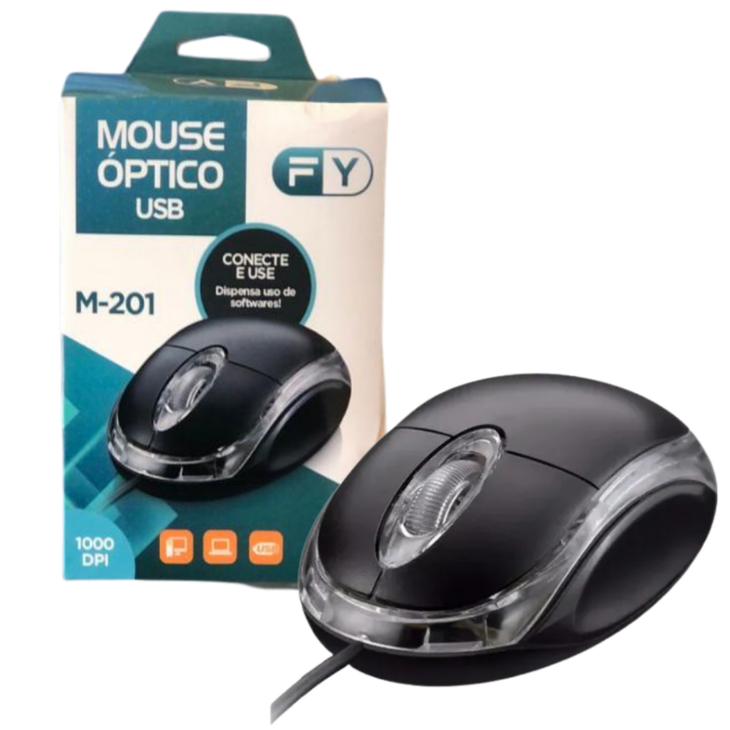 Mouse Usb Optico Com Fio Led P/ Computador notebook pc Gamer C/ Nfe Nota Fiscal