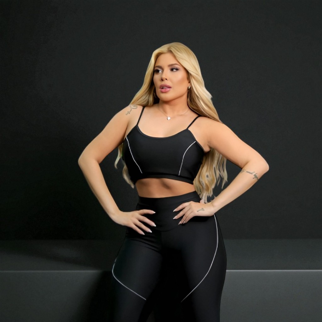 Conjunto Feminino Fitness Para Academia Com Bastante Elastano | Sem Transparência