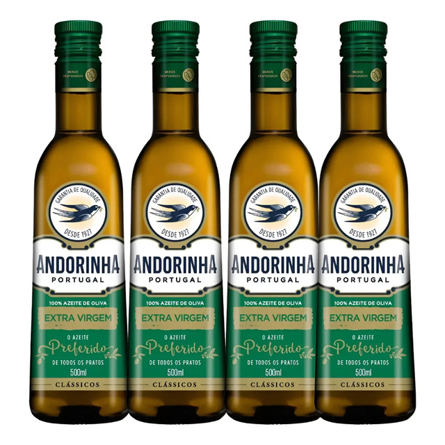 Kit Azeite Extra Virgem Andorinha 500ml - 04 Unidades