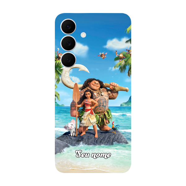 Capinha para Samsung S25 FE Anti Impacto Personalizada - Moana com nome