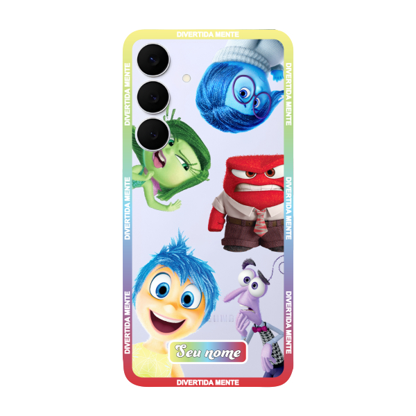 Capinha para Samsung S25 FE Anti Impacto Personalizada - Divertidamente - Divertida Mente com nome
