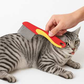 Pente Fino Anti Pulgas Tira Pulgas Carrapatos Remelas Remove Pelos Mortos Cachorro Gato Pet