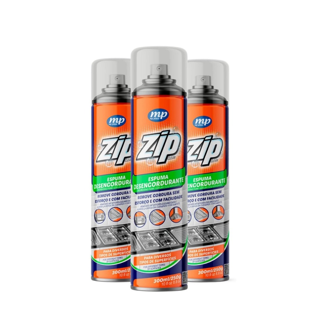 Kit 3 Zip Desengordurante Original – Limpeza Pesada, Ação Rápida e Alto Poder de Desengordurar em Oferta na Shopee