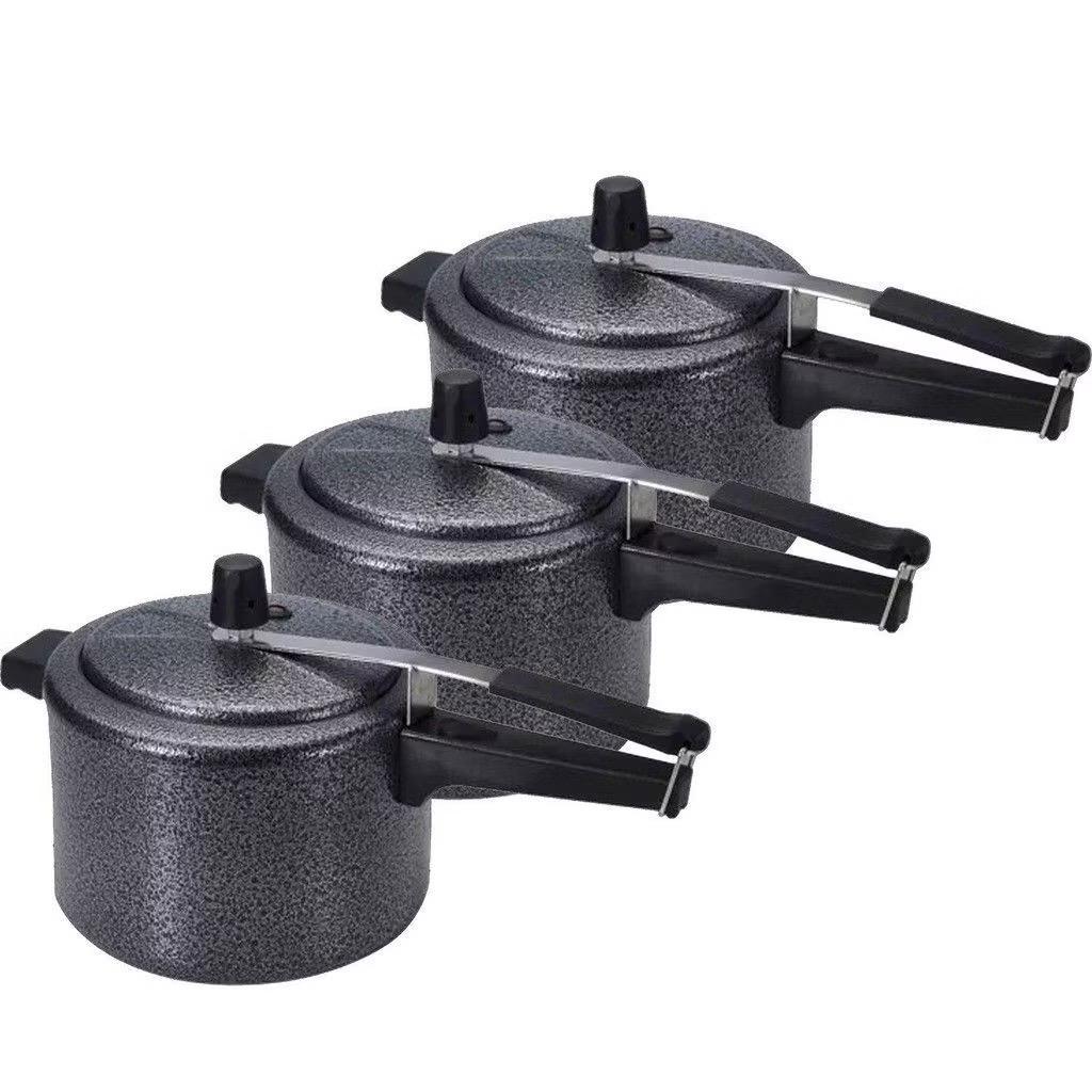 KIT COM 3 PANELAS DE PRESSÃO ASJ PRETA CRAQUEADA VARIOS KIT