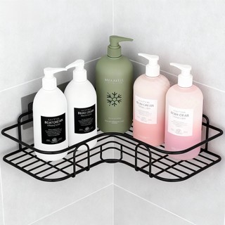 Suportes Porta Shampoo Organizador de Metal Para Banheiro Cozinha Prateleira Com Adesivos…