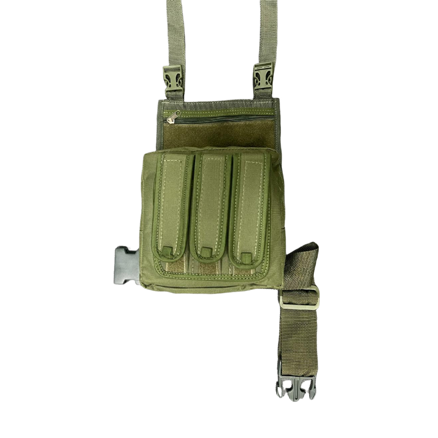 POCHETE - BORNAL DE PERNA VERDE MILITAR