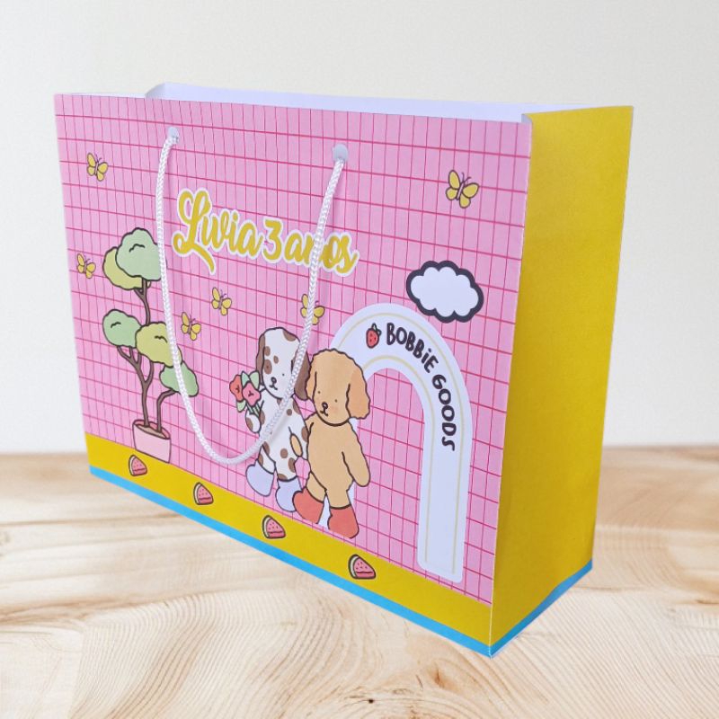 KIT SACOLINHA BOB GUD / Personalizado | Sacolinha | Lembrancinha | Mimos | PEGUE E MONTE