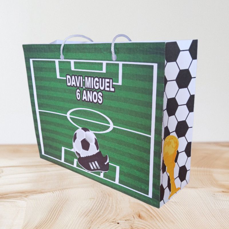 Sacolinha Futebol / Personalizado | Sacolinha | Lembrancinha | Mimos | PEGUE E MONTE