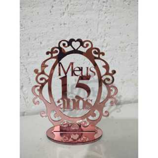 Topo de bolo Meus 15 anos em Oferta na Shopee