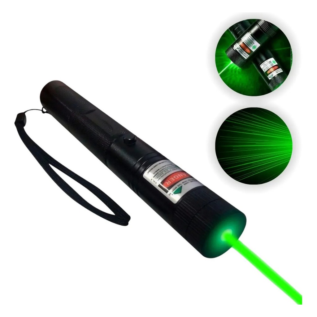 Caneta Laser Verde Ultra Forte Alcance 100km A Prova D'agua