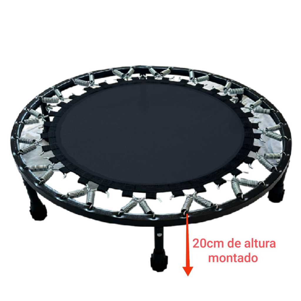 Jump cama elastica profissional 170 kilos preto