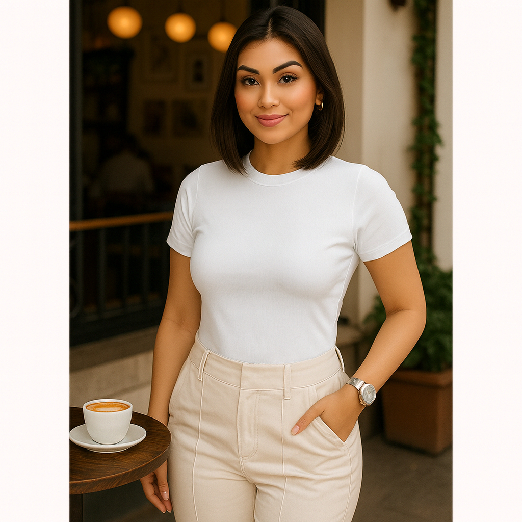Blusa Feminina Básica Oversized 100% Algodão Premium – Confortável e Estilosa P M G GG