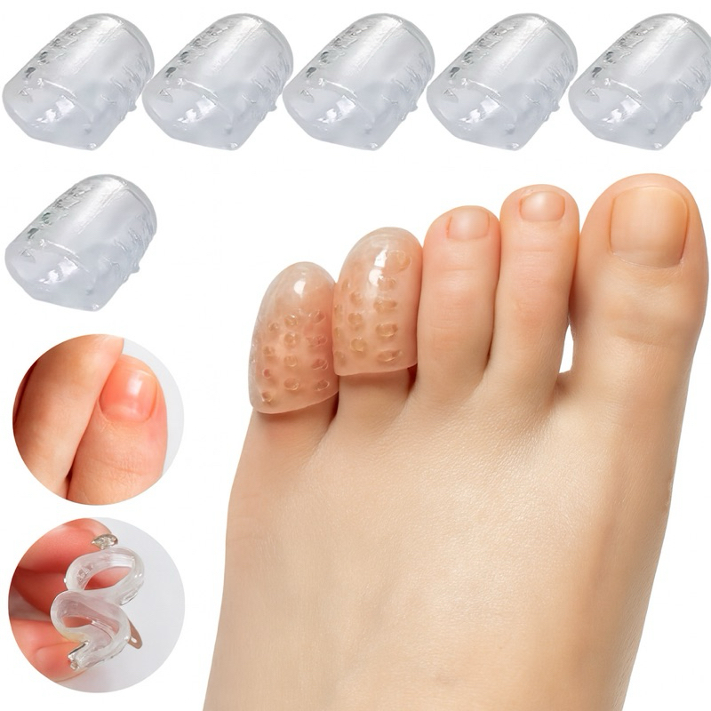 Dedeiras de Silicone Kit 5/10 Pares Protetor Calo Unha Encravada Para Dedo Dos Pés