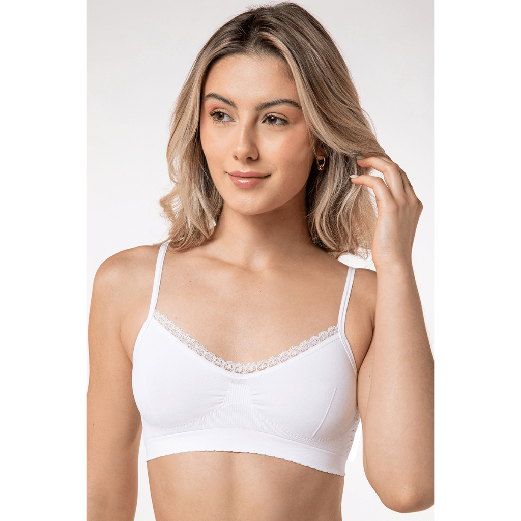 Top Angel Trend Sem Costura Renda Loba 41260