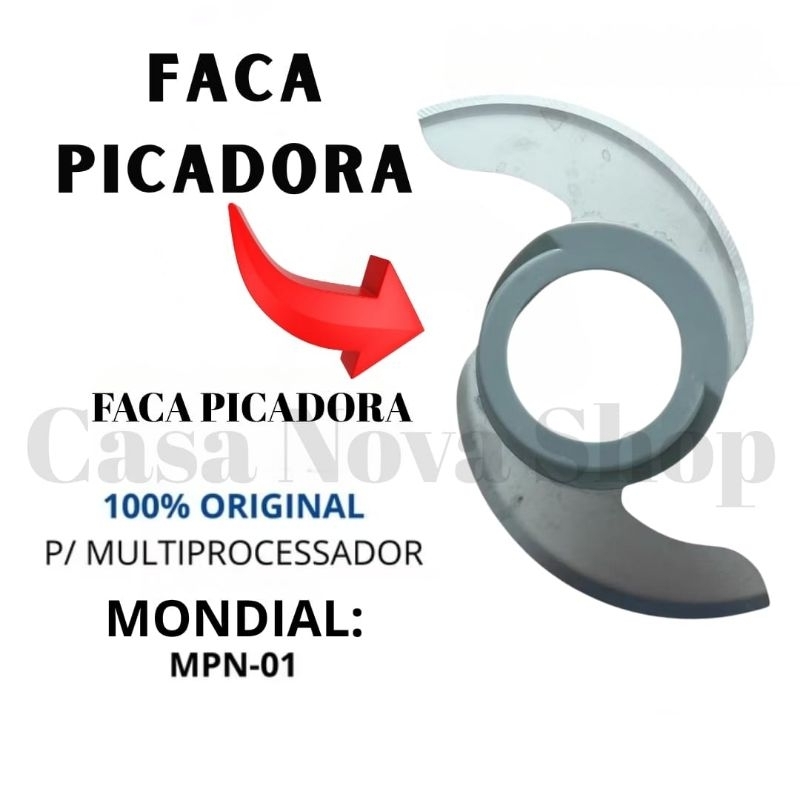 Faca Picadora Para O Multiprocessador Mondial - ModeloTurbo Chef MPN-01 Acessório Original
