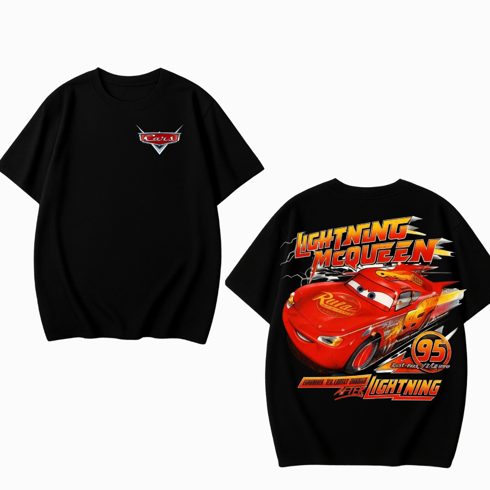 Camiseta Relâmpago Mcqueen carros  streetwear unissex 100% algodaõ em Oferta na Shopee