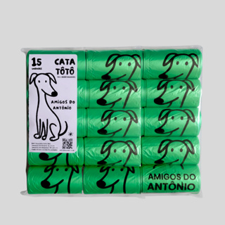 Kit 15 Unidades Cata Caca Refil Biodegradável Saquinho Lixo em Oferta na Shopee