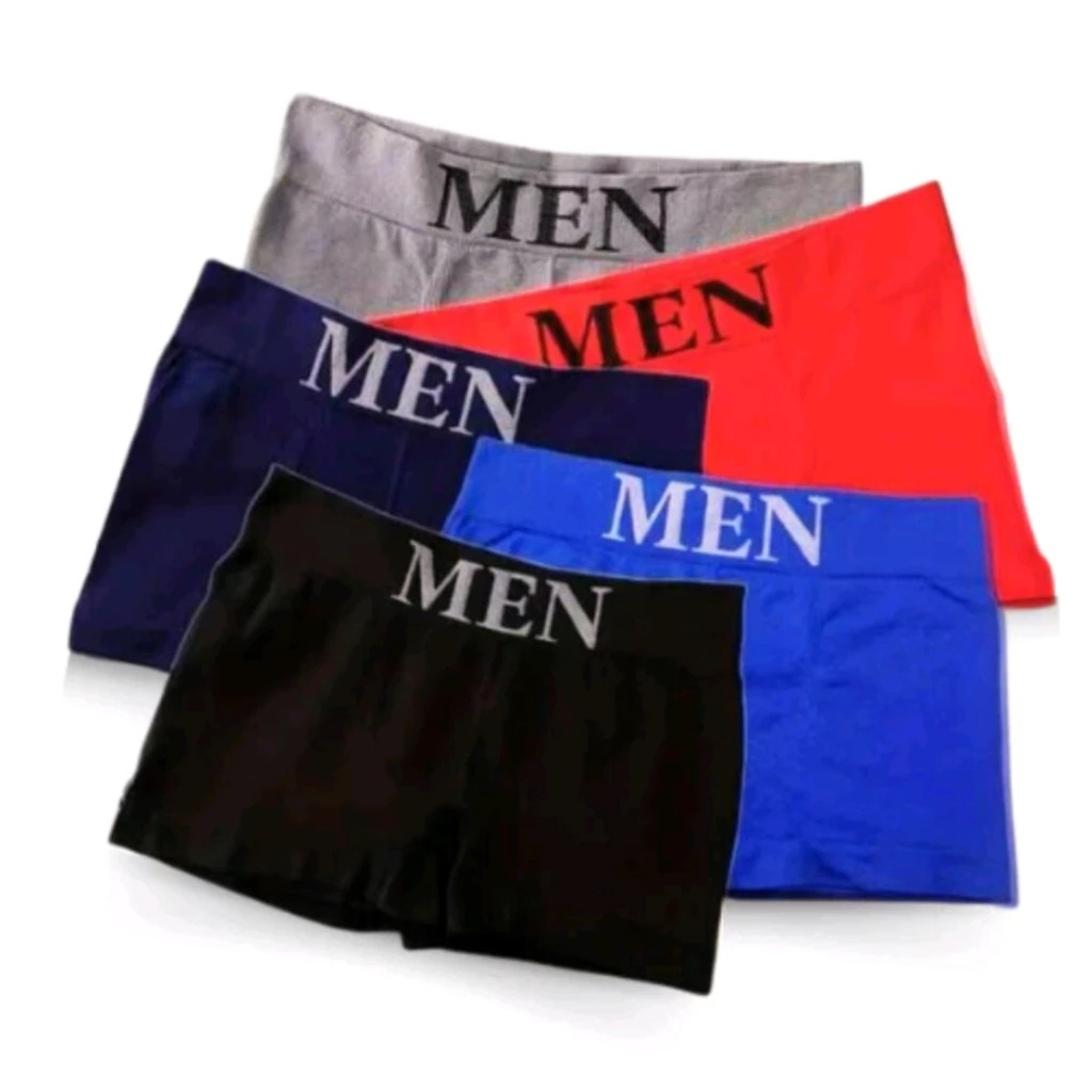 Cueca Boxer Masculina Kit 3 Unidades Confortável Elástico Macio Cueca Box Masculina em Oferta na Shopee