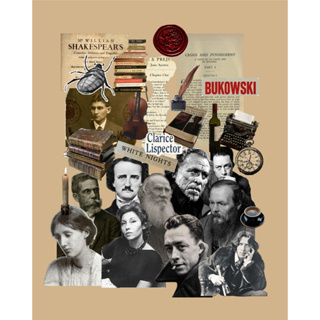 Adesivos para Kindle Autores Clássicos Franz Kafka Clarice Lispector Tolstói Bukowski Camus Fiódor Dostóievski em Oferta na Shopee