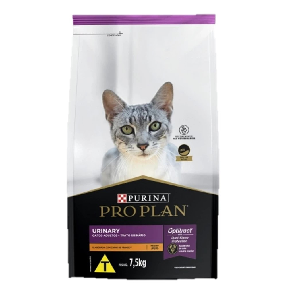 Ração Pro Plan Urinary Gato Adulto Frango 7,5 Kg Original Purina – Saúde do Trato Urinário