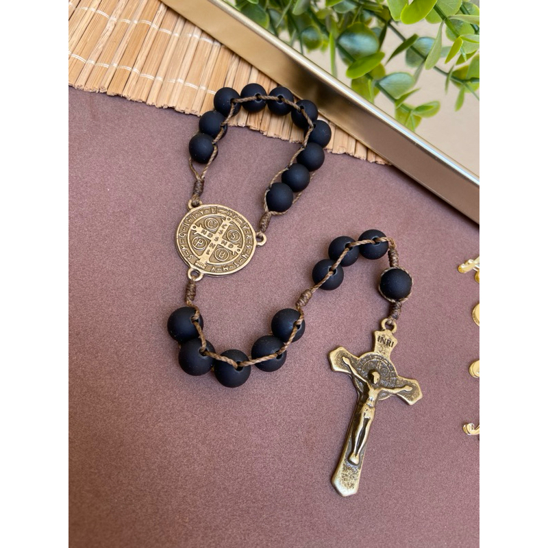 Terço Compacto - Terço de Bolso - Terço Passante - Terço Pequeno - Nossa Senhora - Católicos - Rosário - Oração