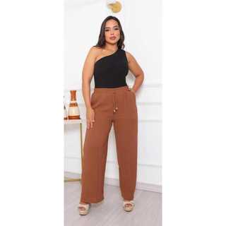 calça feminina duna, calça pantalona,calça confortável, calça leve, calça casual, calça com elástico
