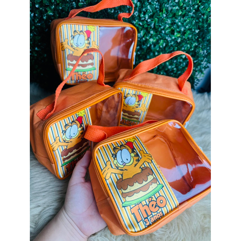 kit bolsa 18x15 retangular com visor personalizado lembrancinhas TODOS OS TEMAS