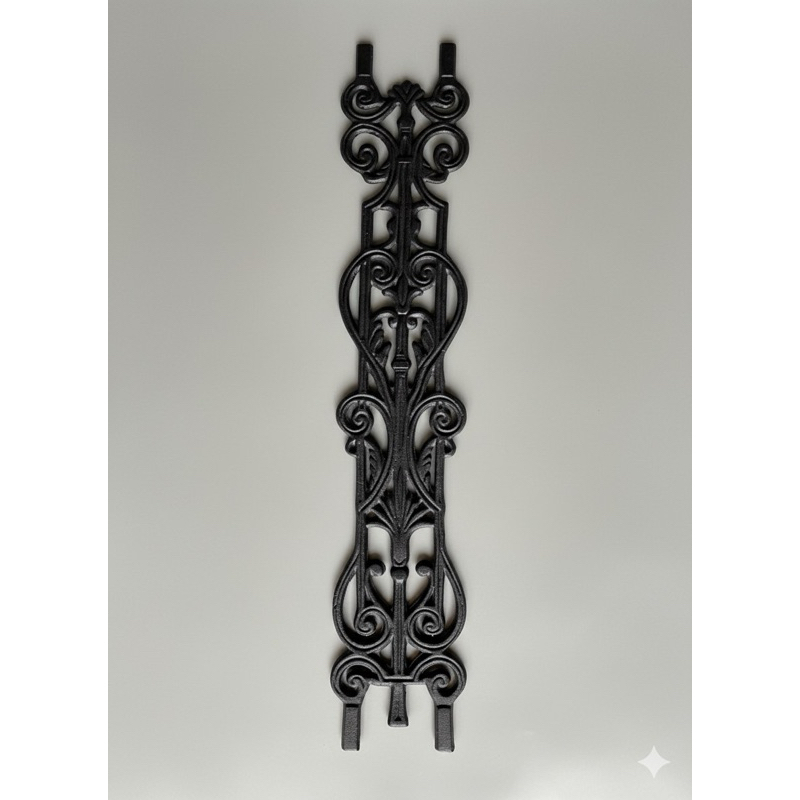 Grade de Portão / Sacada Rústica em Ferro Fundido - Modelo [IMPERIAL] - Peça Artesanal Decoração