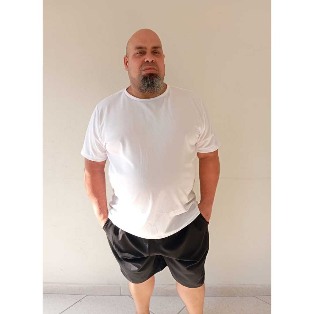 Kit 3 Camisetas plus size Dry Fit esportes academia treino G1 Ao G5 em Oferta na Shopee