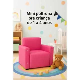 Mini sofá poltrona infantil meninas e meninos em Oferta na Shopee