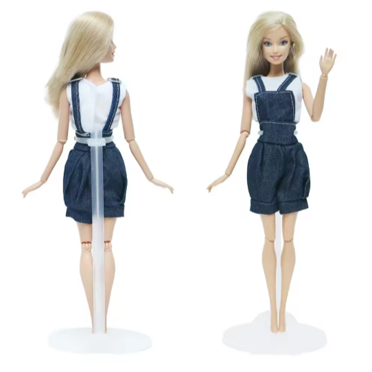 Kit Suportes para Bonecas Transparente Ajustável Expositor Pedestal Suporte Bonecos Display Base Colecionáveis