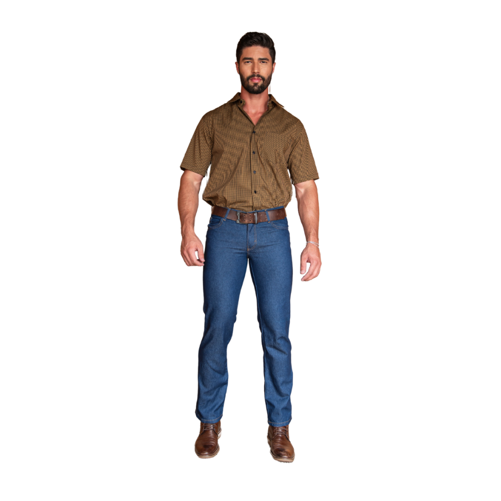 CALÇA JEANS MASCULINA BASICA TRABALHO SERVIÇO LYCRA ESTILO BASIC