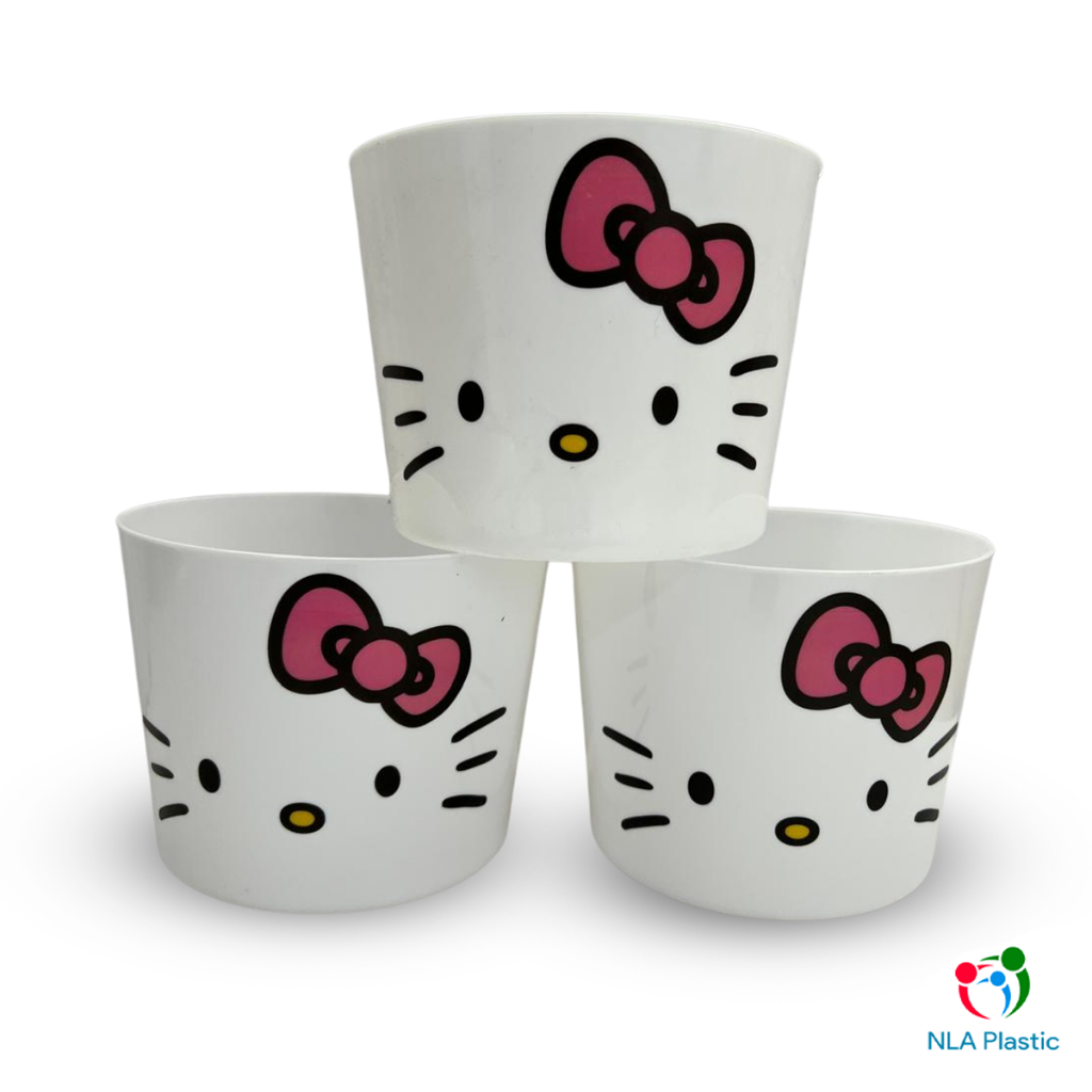Kit 5 10 20 Baldes de Pipoca de Plástico 1,5L Brancos Personalizado Para Festas