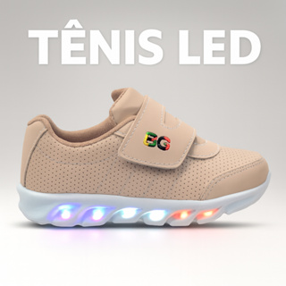 Tenis Menina Menino LED Infantil Confortável Macio Luzinha Sem Cadarço em Oferta na Shopee