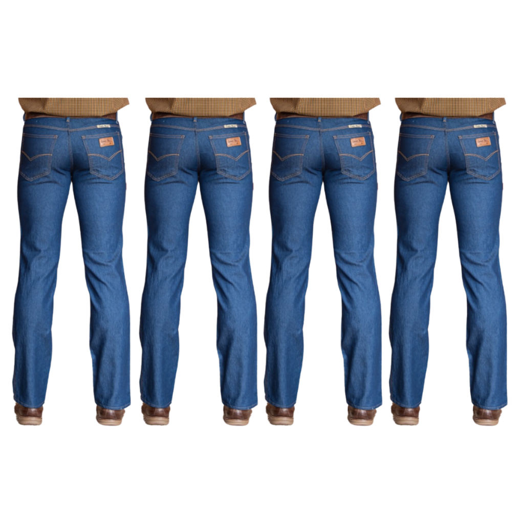 KIT 4 CALÇAS JEANS MASCULINA BASICA TRABALHO SERVIÇO LYCRA ESTILO BASIC