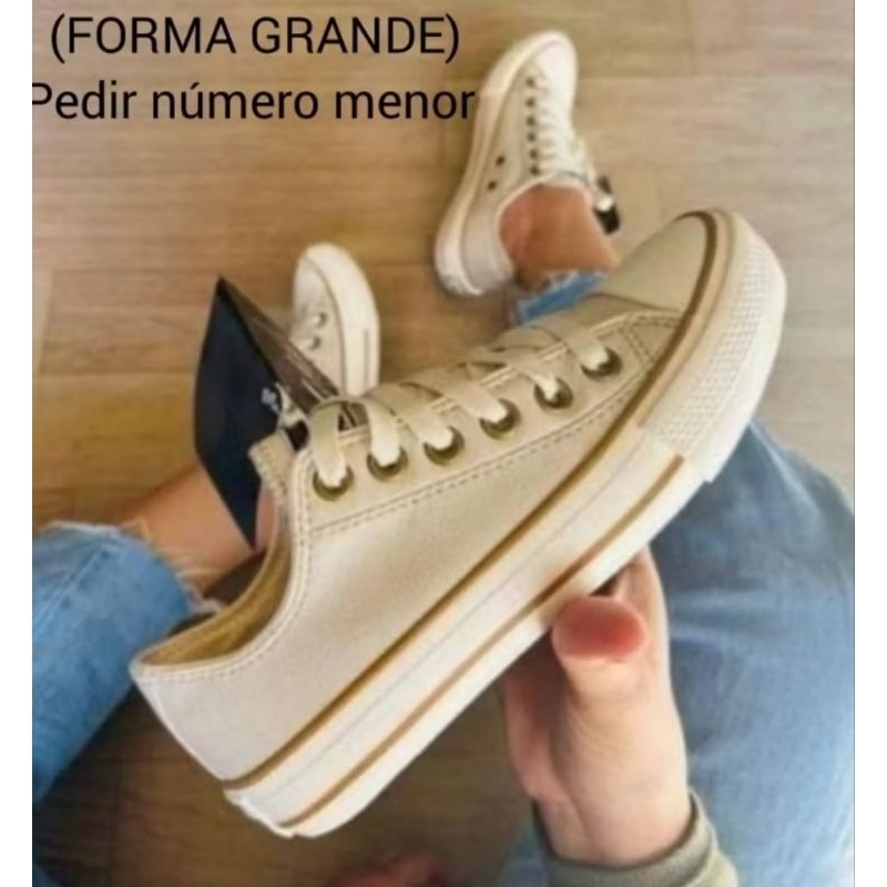 Tênis Star Casual Areia Bege Sintético Feminino Masculino em Oferta na Shopee