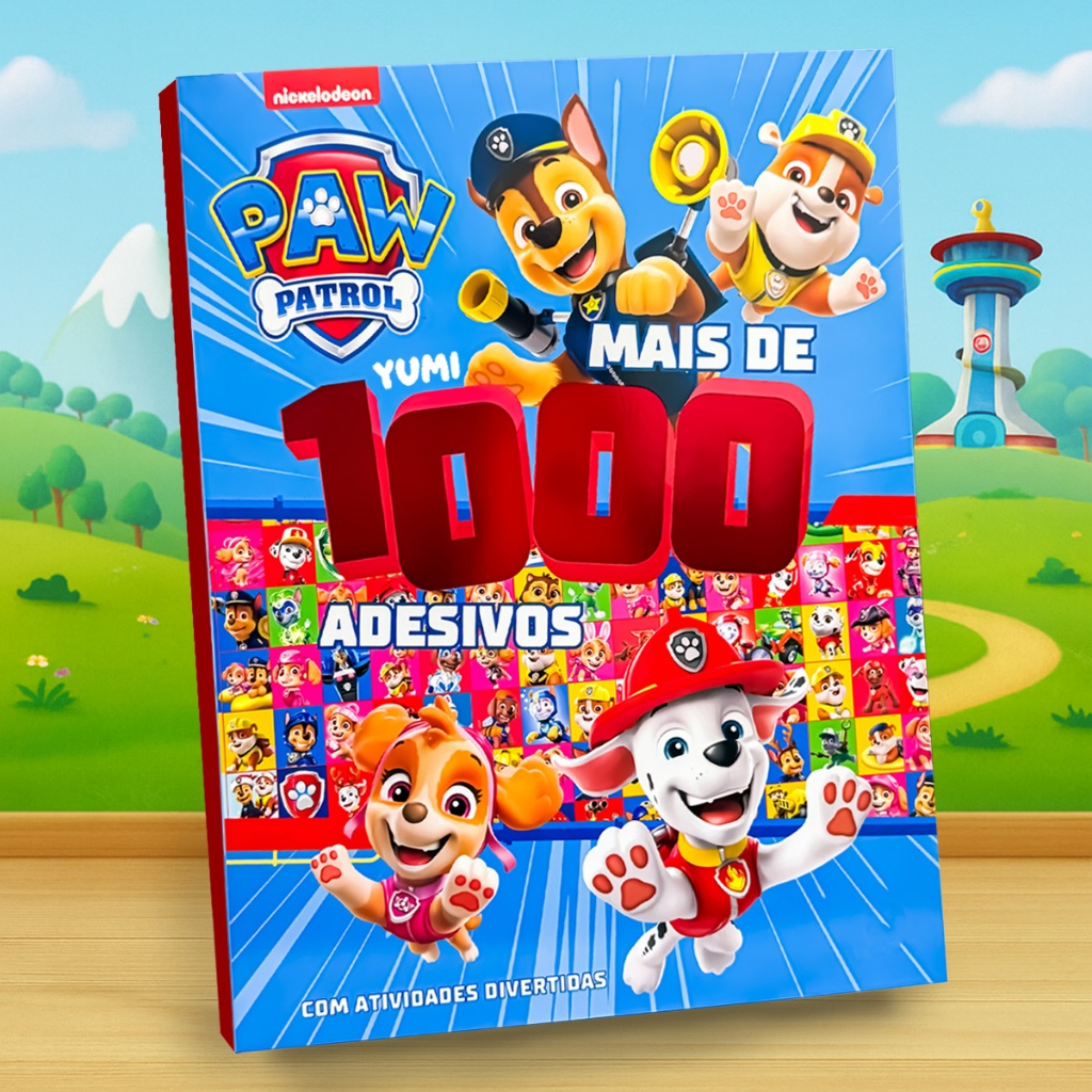 Livro Infantil Educativo Patrulha Canina Mais De 1000 Adesivos Atividades E Desenhos Colorir em Oferta na Shopee