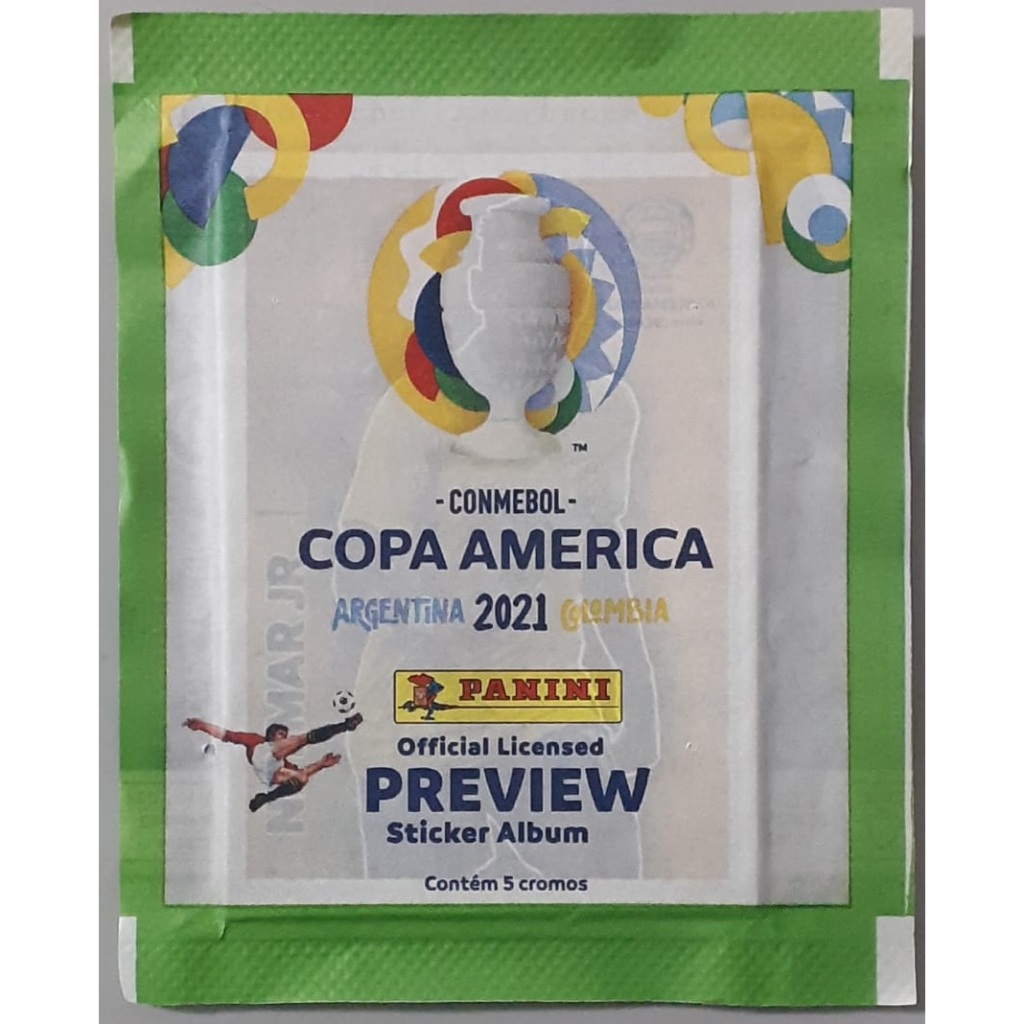 Envelope Copa América 2021 - Lacrado Com Neymar Dentro - Preview - Panini - Bom Estado