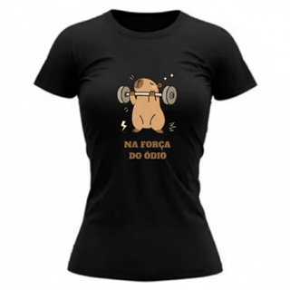 CAMISA FEMININA DRY FIT ACADEMIA (CAPIVARA) em Oferta na Shopee
