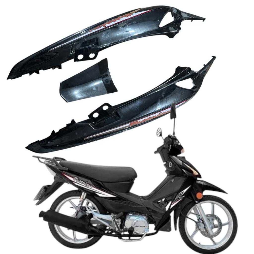 Rabeta Phoenix + Wy48q-2 Shineray Wuyang preta completa Carenagem lateral